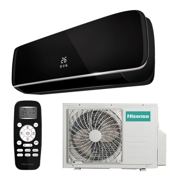 Сплит-система Hisense Black Crystal Classic A AS-10HW4SYDTG5B комплект (черный)
