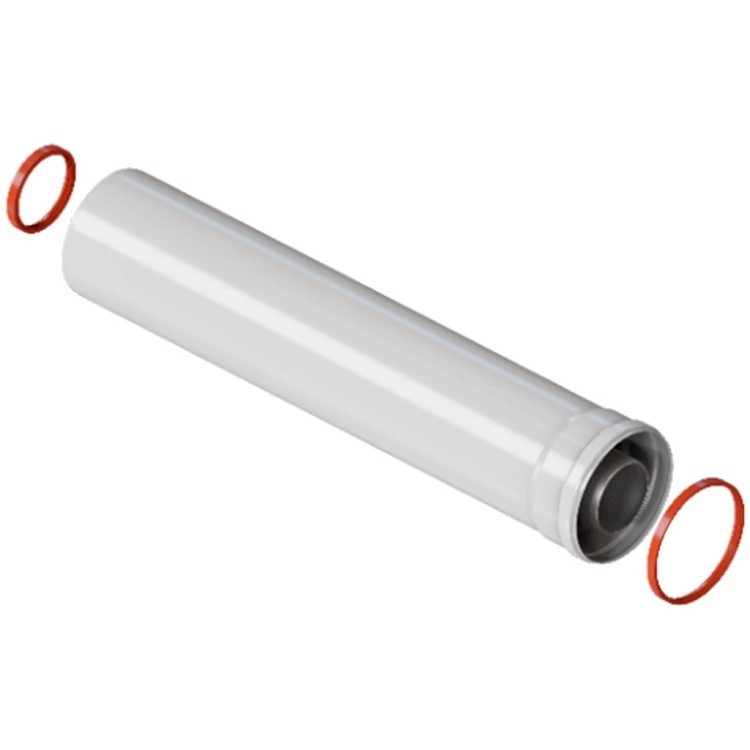 Удлинитель коаксиального дымохода раструбн. Royal Thermo 60/100, 500 мм
