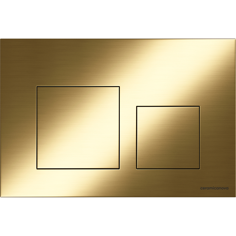 Кнопка смыва Ceramicanova Balance Square CN12-002BG (брашированное золото)