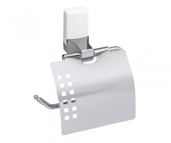 Бумагодержатель WasserKRAFT Leine K-5025W (хром/белый)