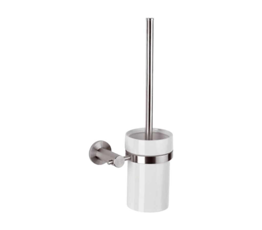 Ершик Remer Minimal INOX Mi66INOXCR (нержавеющая сталь матовая/белый) настенный