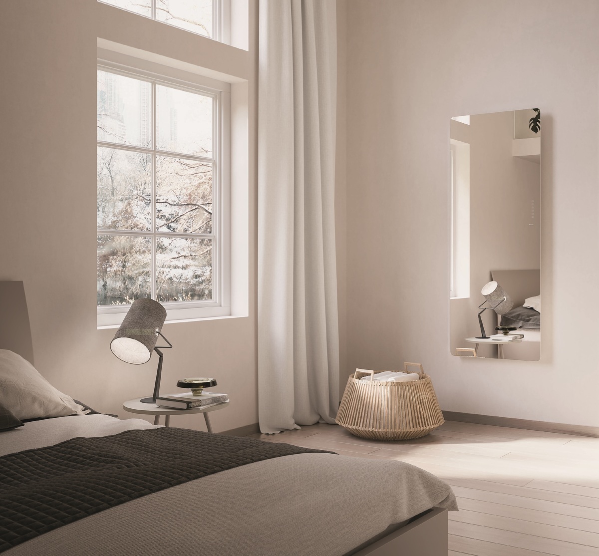Электрический полотенцесушитель Lazzarini E-Mirrorr 1500W 389304 600*1520 мм (зеркальный)