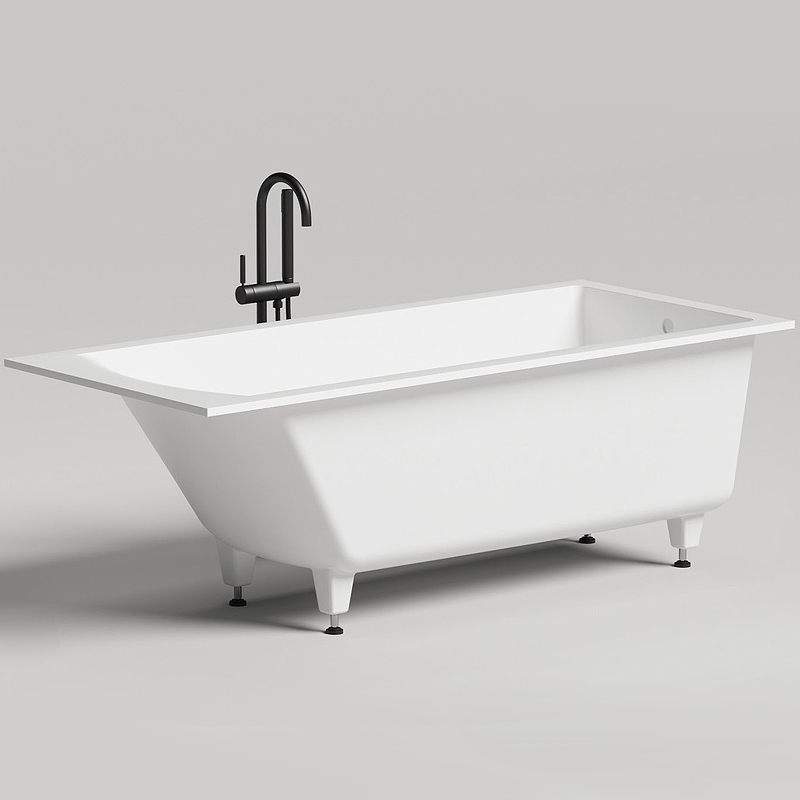 Ванна из литьевого мрамора Salini Cascata S-Sense 180*80 см (белый)