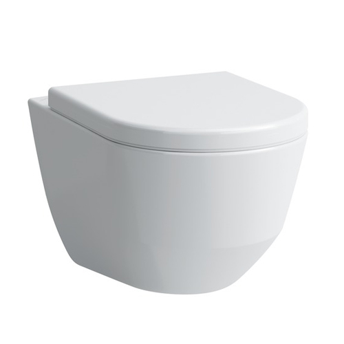 Подвесной унитаз Laufen Pro New compact безободковый (белый) 8.2096.5.000.000.1