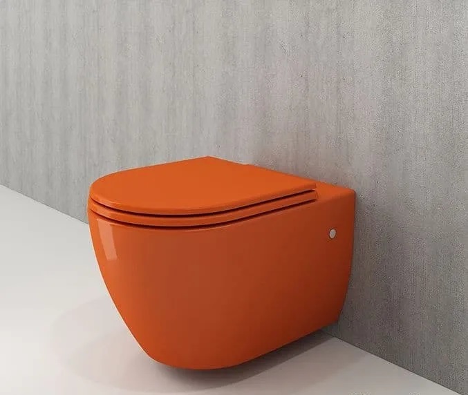 Подвесной унитаз Bocchi Speciale XL 1167-012-0129 (оранжевый)