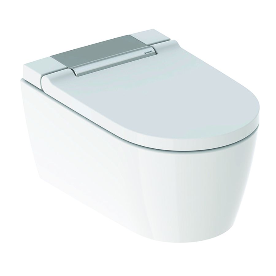 Подвесной унитаз Geberit AquaClean Sela 146.224.21.1 безободковый (белый/хром)