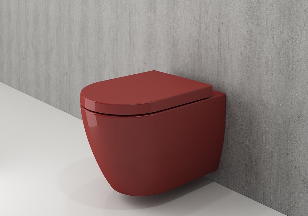 Подвесной унитаз Bocchi Milano 1375-019-0129 (красный)