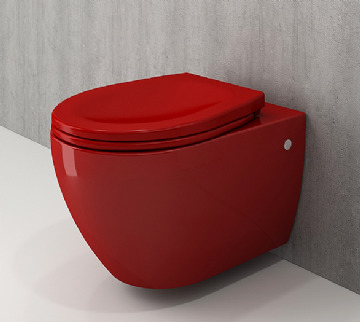 Подвесной унитаз Bocchi Speciale Jet Flush 1171-019-0129 безободковый (красный)