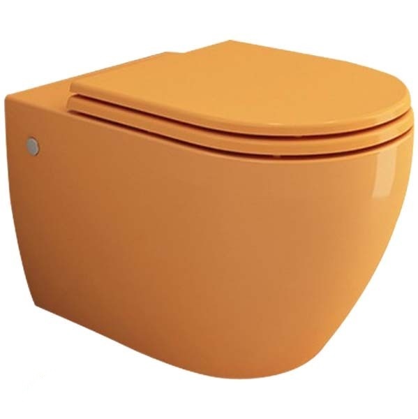 Подвесной унитаз Bocchi Speciale Jet Flush 1171-021-0129 безободковый (мандариновый)