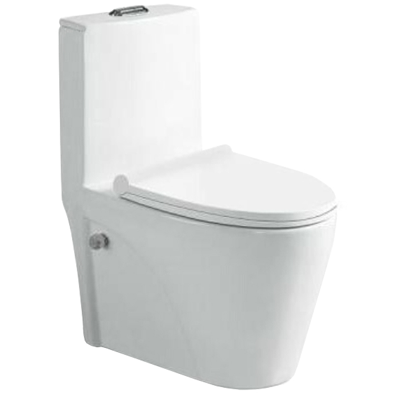 Унитаз-компакт SantiLine SL-5012SM-BD безободковый (белый) с функцией биде