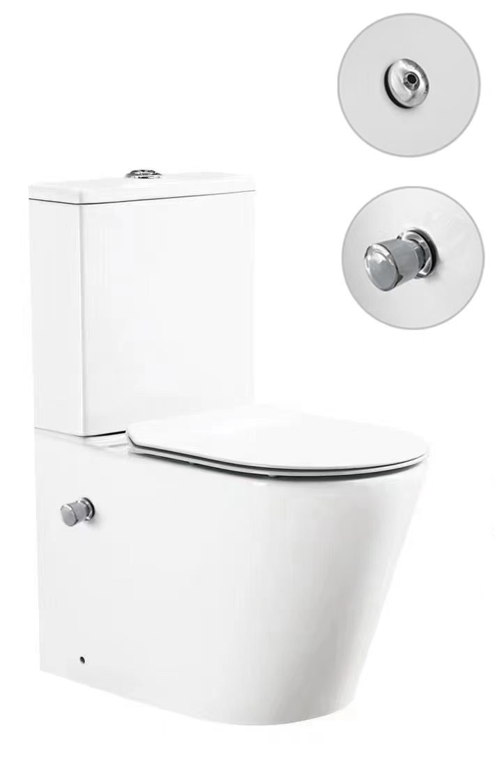 Унитаз-компакт SantiLine SL-5014SM-BD безободковый (белый)