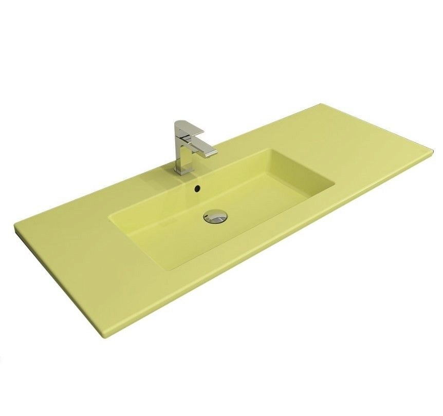 Раковина встраиваемая Bocchi Milano L 1305-026-0126 1208*475 мм (желтый матовый)