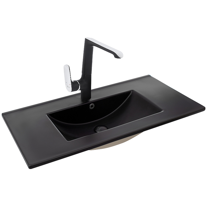 Раковина встраиваемая WeltWasser Deilbach 7506 MT- BL 10000005567 910*470 мм (черный матовый)