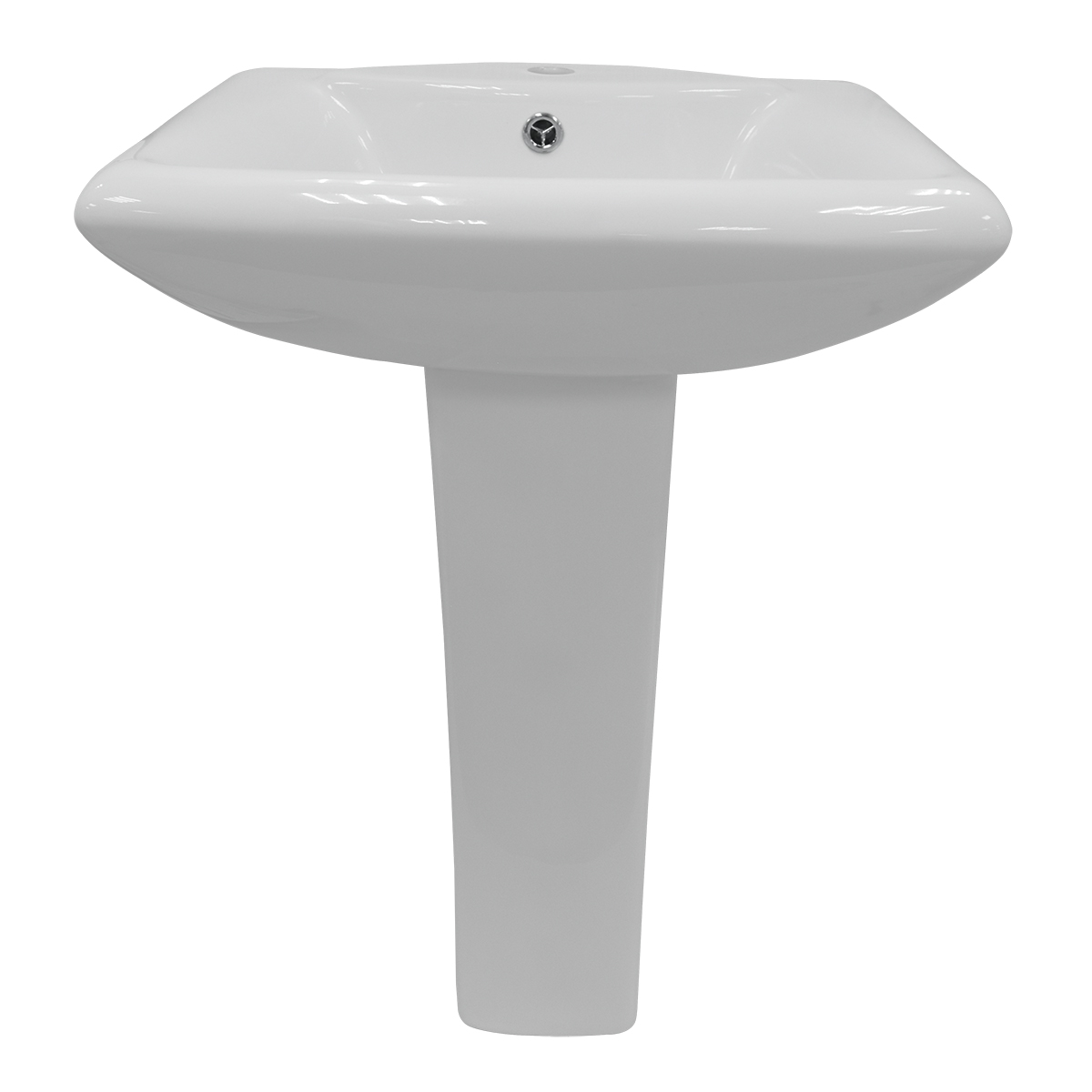 Раковина с пьедесталом Azario Elana AZ-334P 560*440 мм (белый)
