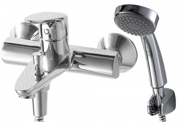 Смеситель для ванны Bravat Drop F64898C-B (хром)