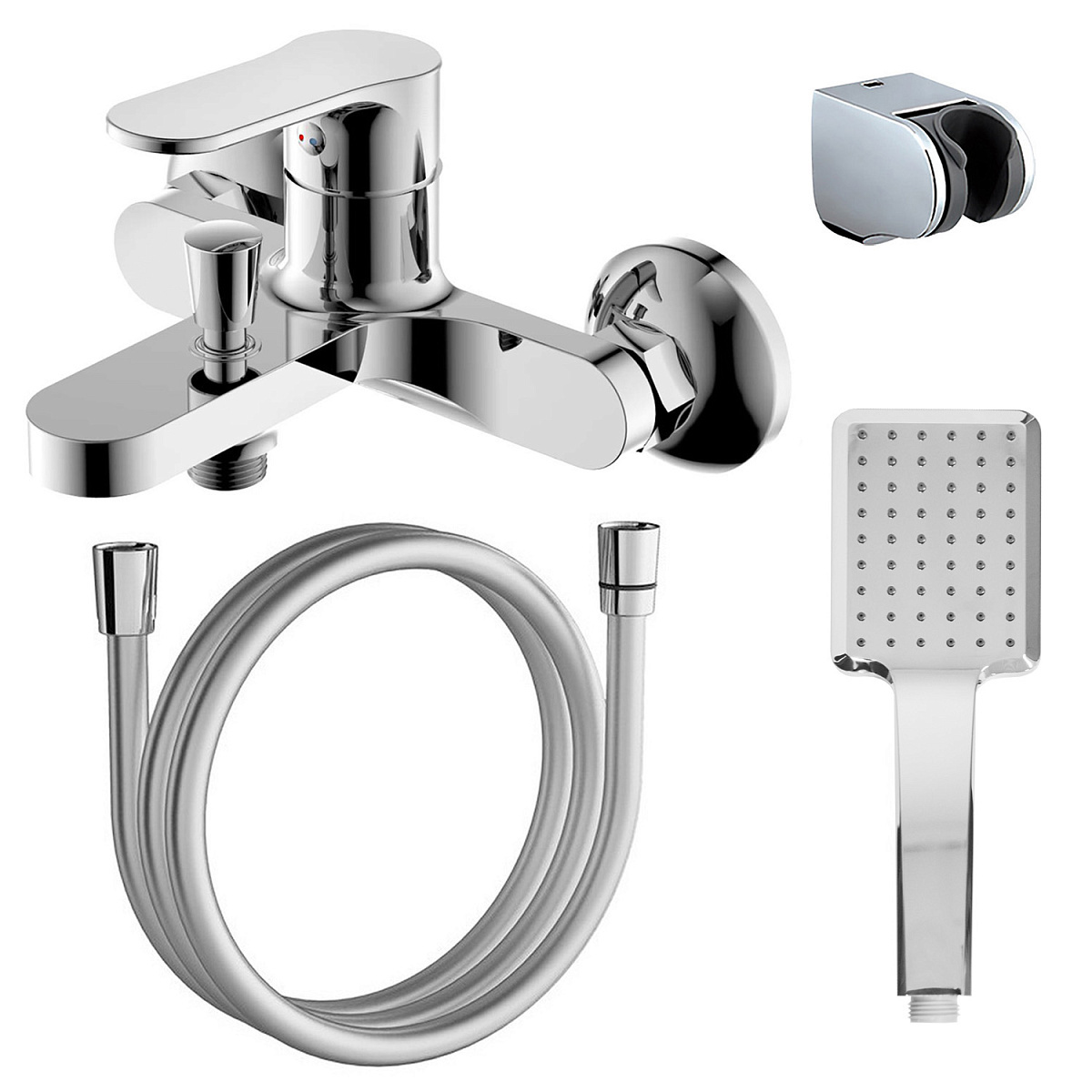 Смеситель для ванны Azario Elvis AZ-WWK238155C (хром)