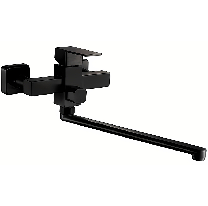 Смеситель для ванны с душем Haiba HB22803-7 (чёрный матовый)