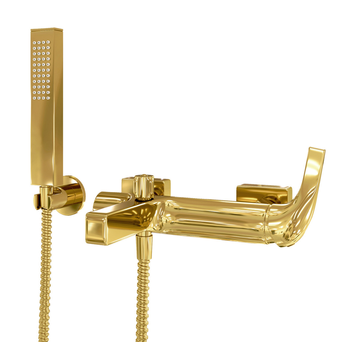 Смеситель для ванны  WasserKRAFT Sauer 7101 (золото)