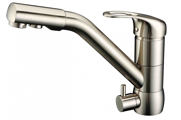 Смеситель для кухни  Zorg ZR 400 KF-12 NICKEL (никель)