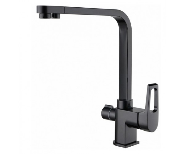 Смеситель для кухни  Zorg ZR 334 YF-BLACK (черный)