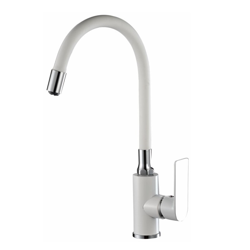 Смеситель для кухни Haiba HB73505-8 (белый/хром)