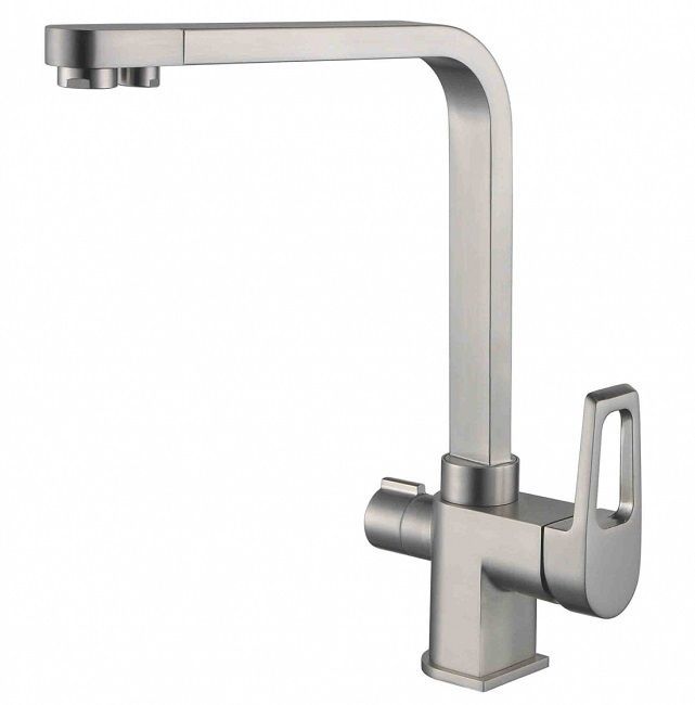 Смеситель для кухни Zorg ZR 334 YF-NICKEL (никель)