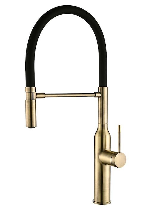 Смеситель для кухни Zorg Steel Hammer SH 2022 BRONZE (черный/бронза)