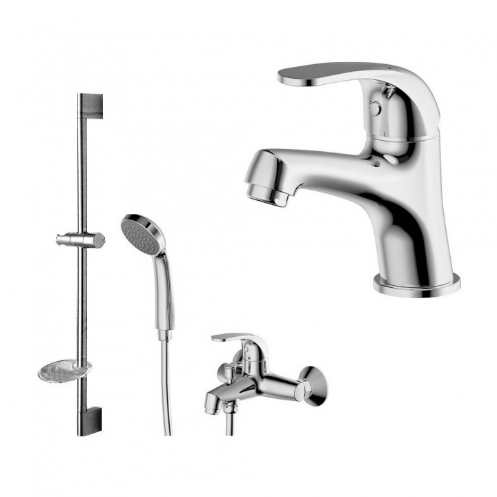 Комплект для ванной комнаты Bravat Fit Cet F00315C (хром)