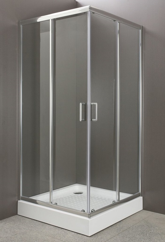 Душевой уголок BelBagno Uno-195 UNO-195-A-2-80-C-Cr 800*800 мм (хром/прозрачное)