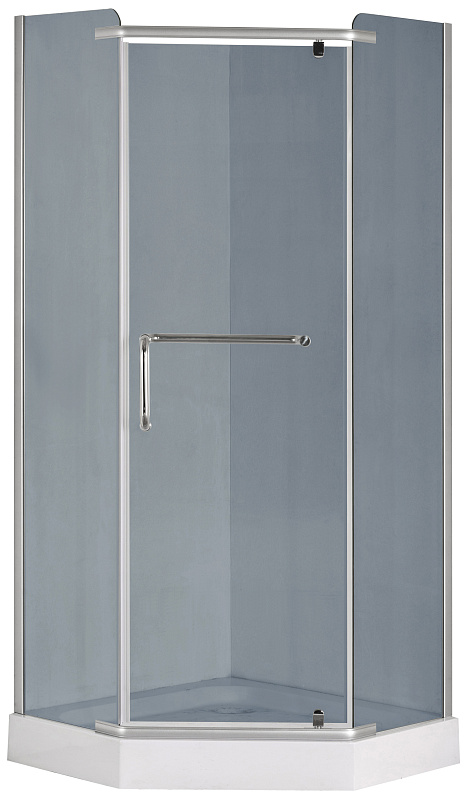 Душевое ограждение Loranto  CS-816S B 90 (GRAY) 900*900 мм (сатин/тонированное)