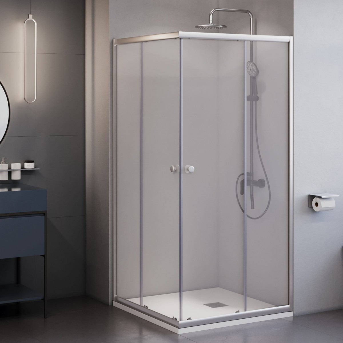 Душевой уголок RGW Dolphin TN-206-J 900*900 мм (хром/прозрачное)
