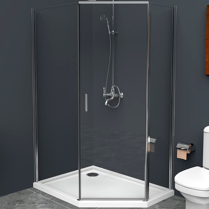 Душевой уголок BelBagno UNO-195-PH-1-100/80-C-Cr 1000*800 мм (хром/прозрачное)