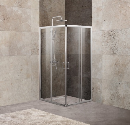Душевой уголок BelBagno UNIQUE-A-2-85/100-C-Cr 1000*1000 мм (хром/прозрачное)