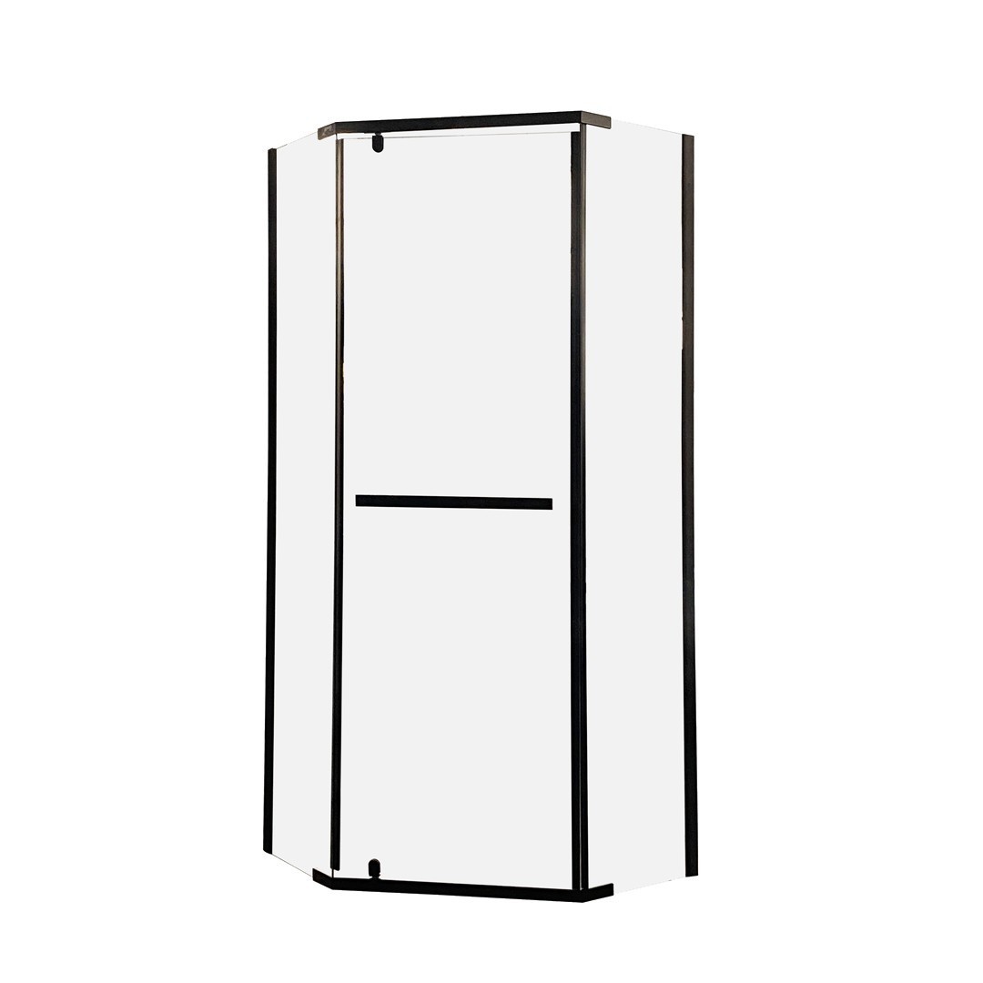 Душевой уголок Cerutti SPA CHIKA ZP91B 900*900 мм (черный/прозрачное)
