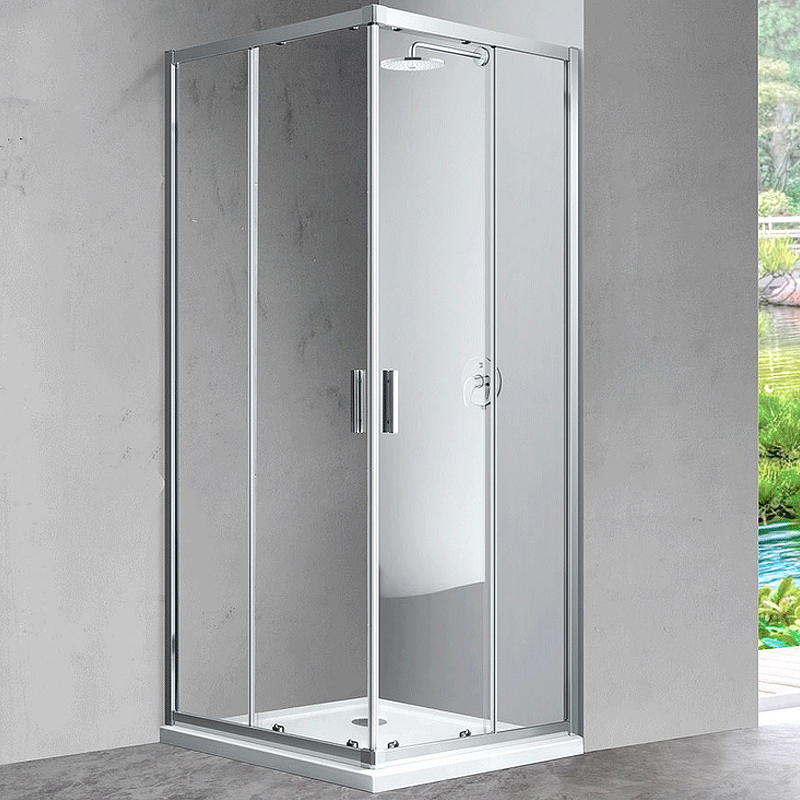 Душевой уголок Vincea Scala VSS-2SC8010CL 1000*800 мм (хром/прозрачное)