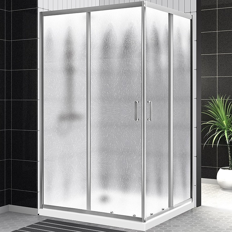 Душевой уголок BelBagno UNO-195-AH-2-100/80-CH-CR 1000*800 мм (хром/рифленое)