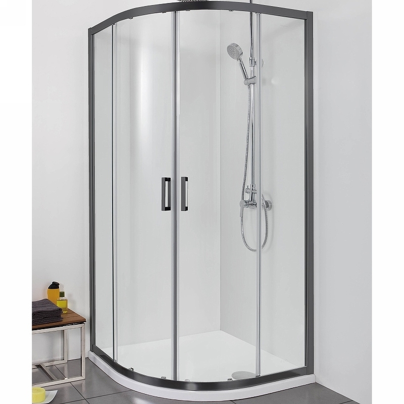 Душевой уголок Aquatek AQ ARI RO 10020BL 1000*1000 мм (чёрный/прозрачное)