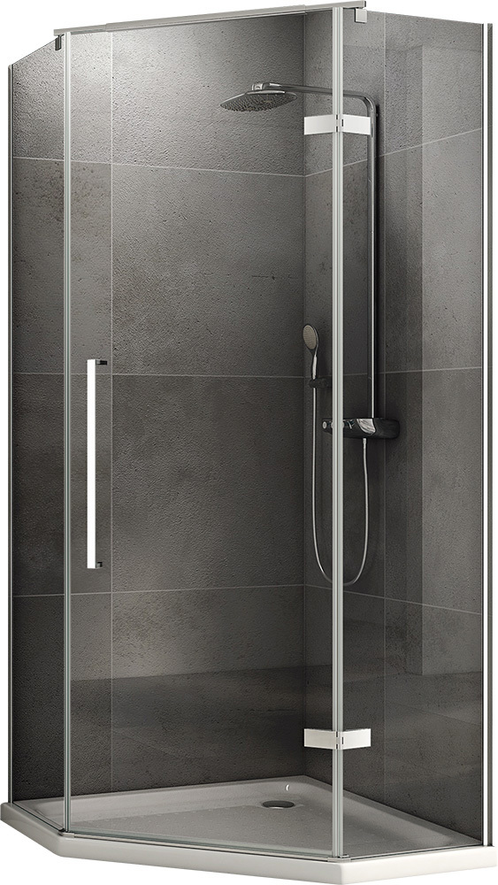 Душевой уголок Abber Ewiges Wasser AG05090 900*900 мм (хром/прозрачное)