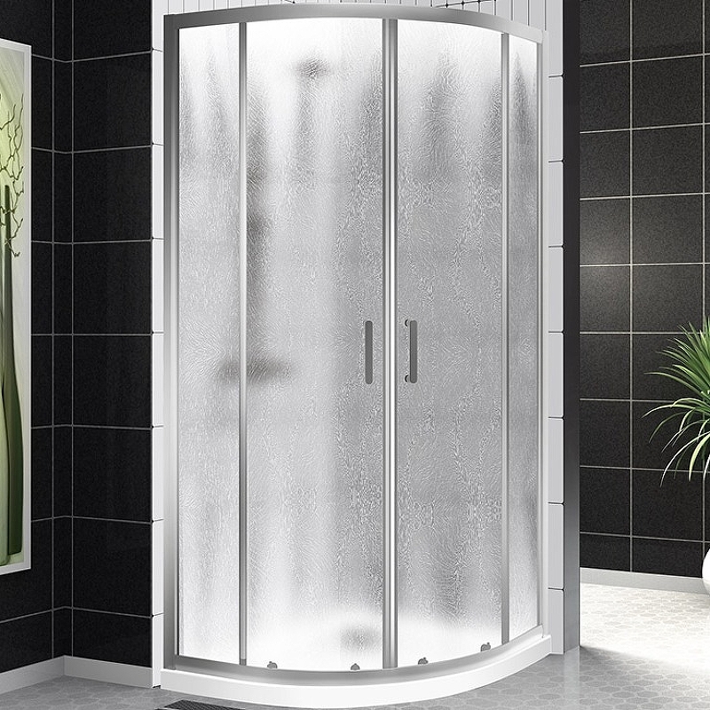 Душевой уголок BelBagno UNO-195-R-2-90-CH-CR 900*900 мм (хром/рифленое)