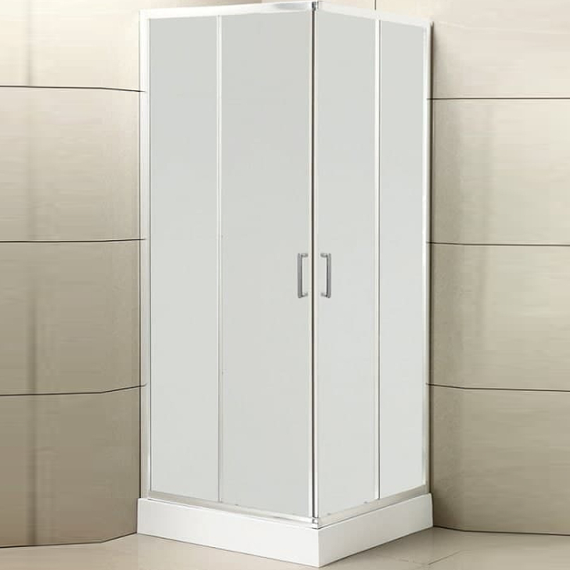 Душевой уголок BelBagno Uno-195 UNO-195-A-2-90-P-Cr 900*900 мм (хром/рифленое)