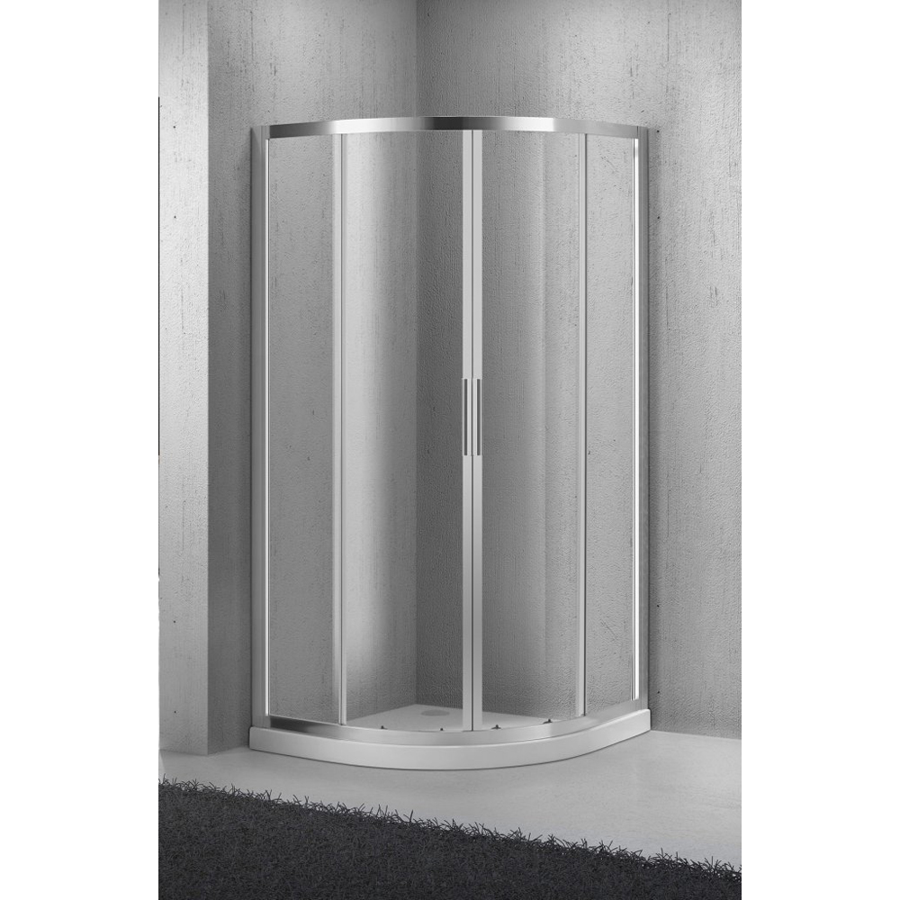 Душевой уголок BelBagno SELA-R-2-80-P-Cr 800*800 мм (хром/рифленое)