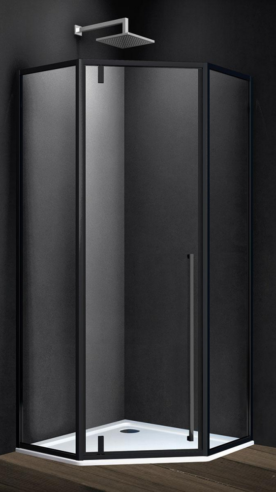 Душевой уголок Vincea Penta VSP-3P900CLB 900*900 мм (черный/прозрачное)
