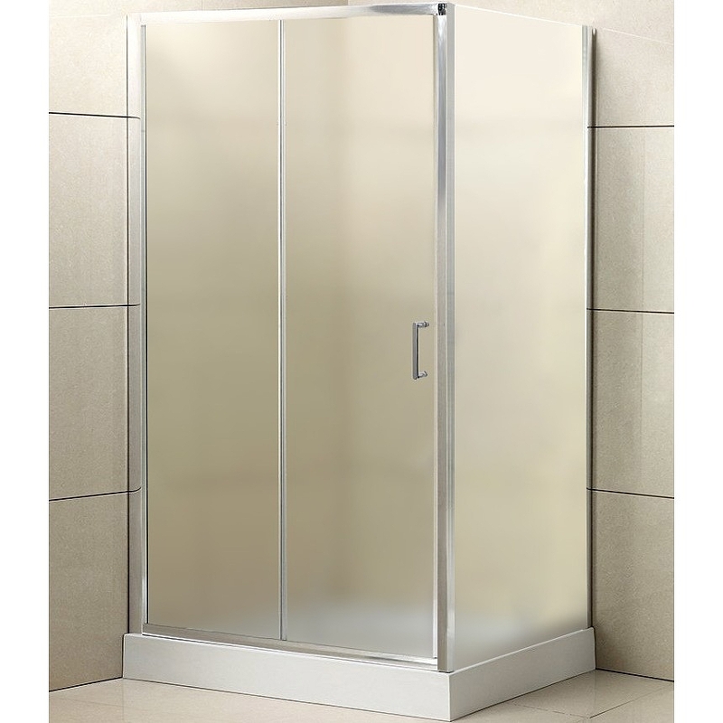 Душевой уголок BelBagno UNO-195-AH-1-100/80-P-Cr 1000*800 мм (хром/рифленое)