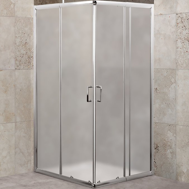 Душевой уголок BelBagno UNIQUE-A-2-85/100-P-Cr 1000*1000 мм (хром/рифленое)