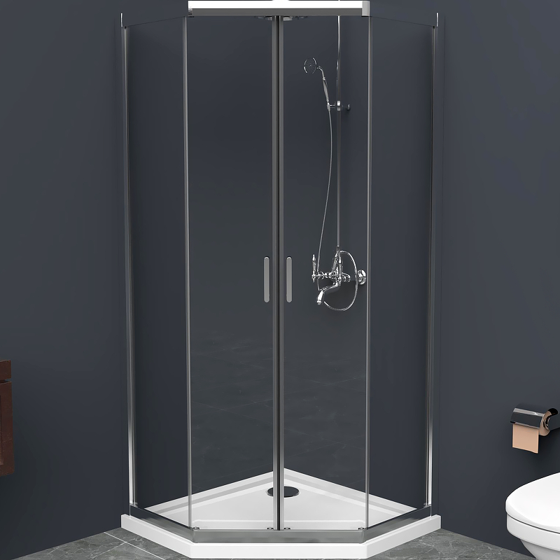 Душевой уголок BelBagno UNO-195-P-2-100-C-Cr 1000*1000 мм (хром/прозрачное)
