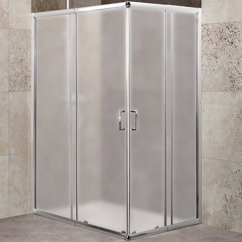 Душевой уголок BelBagno UNIQUE-AH-2-100/115-75/90-P-Cr 1150*900 мм (хром/рифленое)