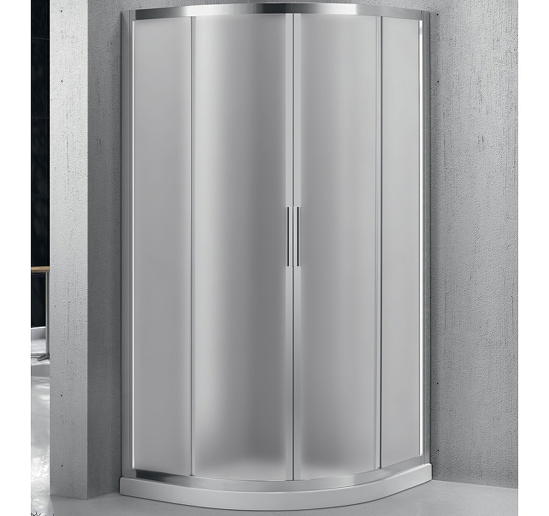 Душевой уголок BelBagno SELA-R-2-90-P-Cr 900*900 мм (хром/рифленое)