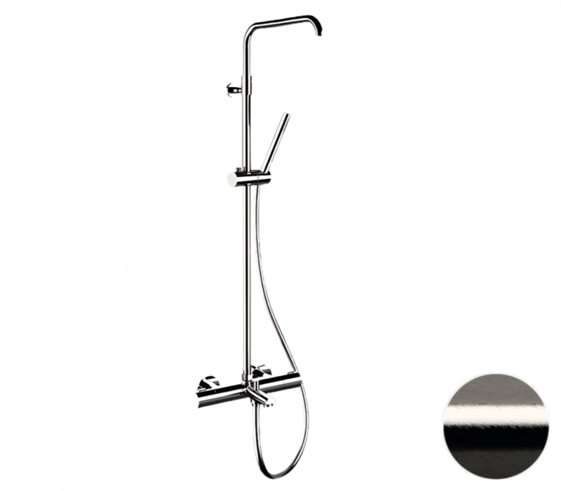 Душевая система Remer Elegance EQ34A7MMSSOFNP (никель брашированный) с термостатом