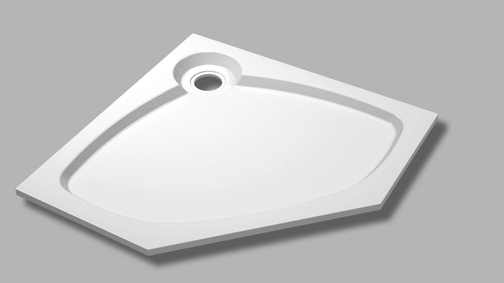Душевой поддон Cezares TRAY-S-P-90-56-W 900*900 мм (белый)