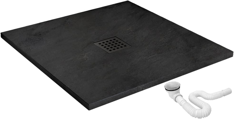 Душевой поддон Rea Rock REA-K4581 900*900 мм (чёрный)